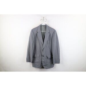 Vtg 70s Streetwear Mens 40R Distressed Wool Blend Suit Coat Blazer Jacket USA